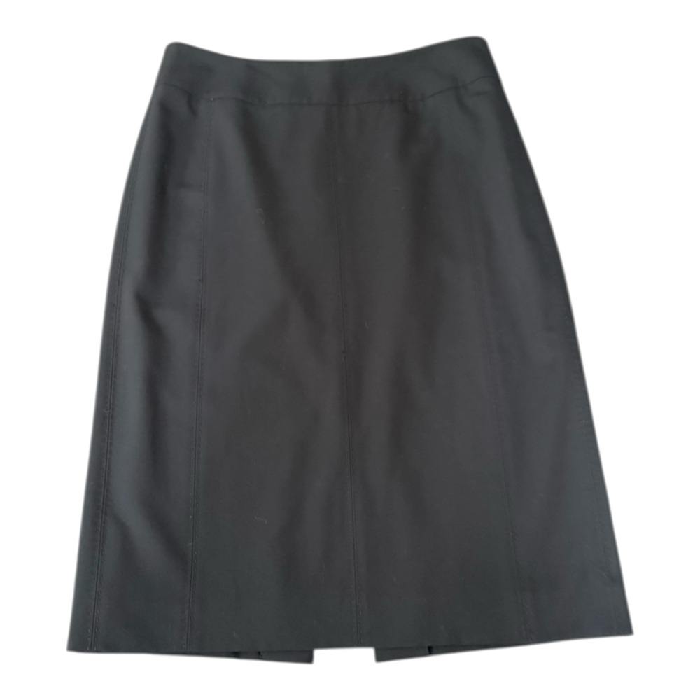 Classiques Entier Black Pencil Skirt Stitch Detail Size 8 Career Knee Length
